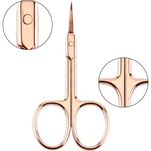 1Pcs Eyebrow Trimmer Scissors Stainless Steel Makeup Eyebrow Trimmer Hair Removal Shears Cosmetic Tool For Eyebrow Trimmer