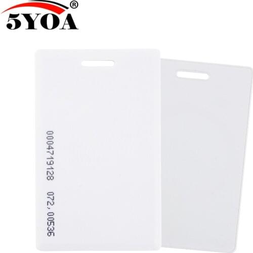 10pcs Read Only Thick EM ID CARD RFID CARD 4100/4102 reaction 125KHZ RFID Card ID Card fit for Access Control Time Attendance