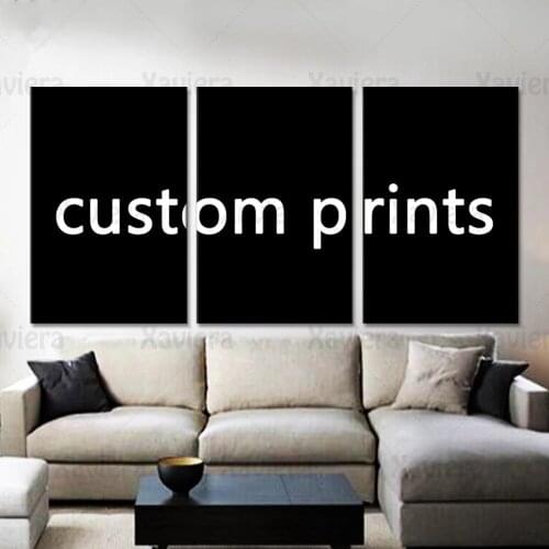 Hd Photo Custom Poster Put Your Photo On The Canvas Painting Art Poster Home Decoration 3Pcs Pictures for Birthday/holiday Gifts