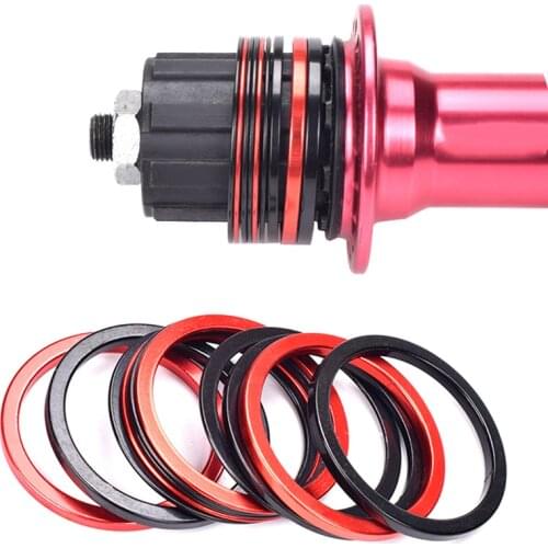 5Pcs Bicycle Flywheel Spacer Shim 1mm 2mm 3mm Mountain Bike Axle flywheel Gasket Cycling Screws Crankset Bicycle Base Parts