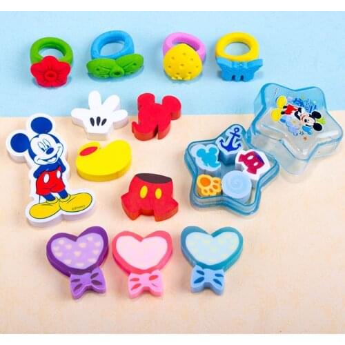 6 boxes of Disney Frozen erasers cute cartoon wipe clean without leaving marks eraser prizes school office school supplies gifts