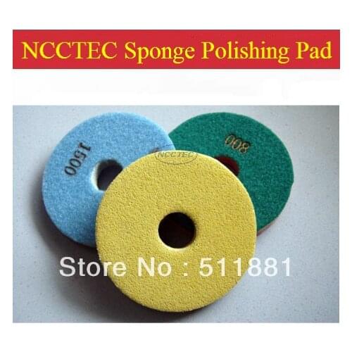 6'' wet diamond sponge scouring polishing pad for concrete marble granite FREE shipping | 150mm diamond sponge pad