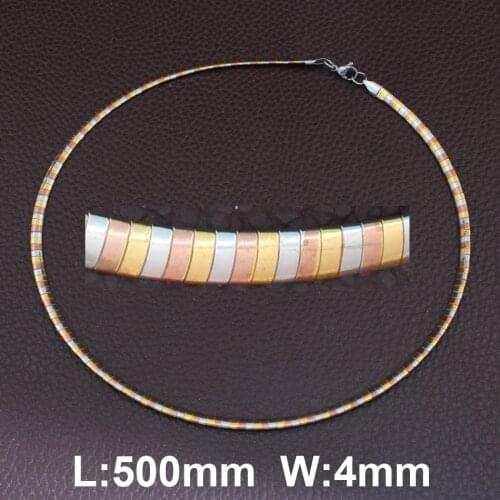 4MM Accessories Wholesale Stainless Steel Vintage Jewelry Fashion Chokers Necklaces For Woman Hot Selling NGCGARJP