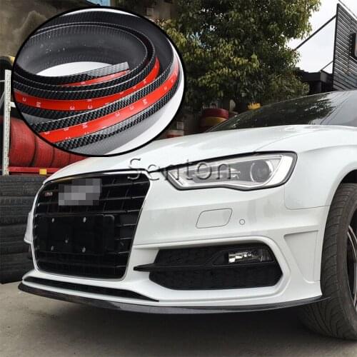 Car Carbon Fiber Front lip 2.5M For BMW E46 E39 E90 E60 E36 F30 F10 E34 X5 E53 E70 E30 F20 E92 E87 M3 M4 X6 X1 X3 X4 Accessories