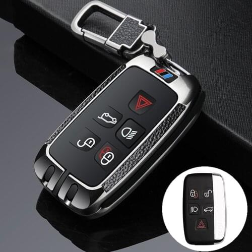 Genuine leather paste zinc alloy car key case cover For Land Range Rover Sport Discovery Sport Evoque Freelander 2 For JAGUAR XE
