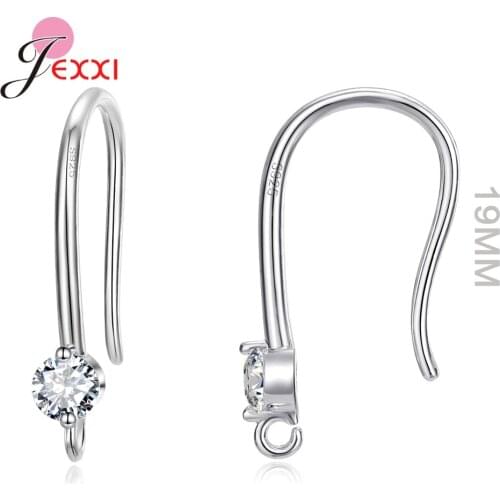 DIY Fine Jewelry Supplies Handmade Earwire 925 Sterling Silver Earring Hooks Accessories For Luxury Earrings Making