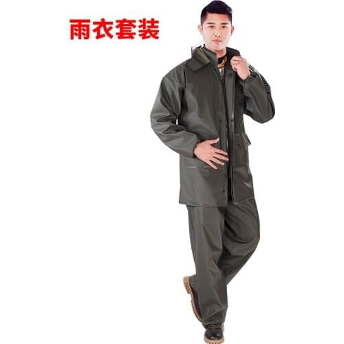 PVC single motorcycle electric car raincoat rain pants men and women split adult outdoor hiking waterproof suit