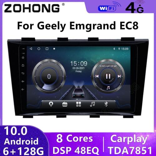 4+64Gb DSP 4G android 9.0 car multimedia dvd player for Geely Emgrand EC8 CAR gps navigation Car Radio Stereo recorder BT