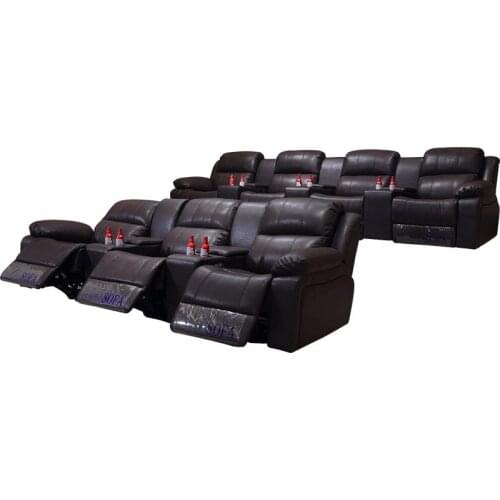 First-class space electric cabin private home cinema electric movie room multifunctional sofa combination three