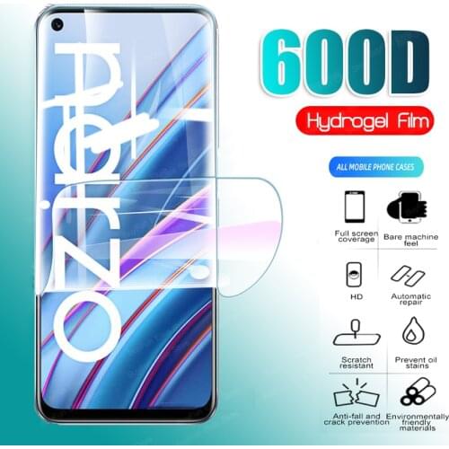 600D Hydrogel Film for Oppo Realme Narzo 30 Screen Protector Film On Realme Narzo 30A 30 A 5G V13 Protective Film Not Glass