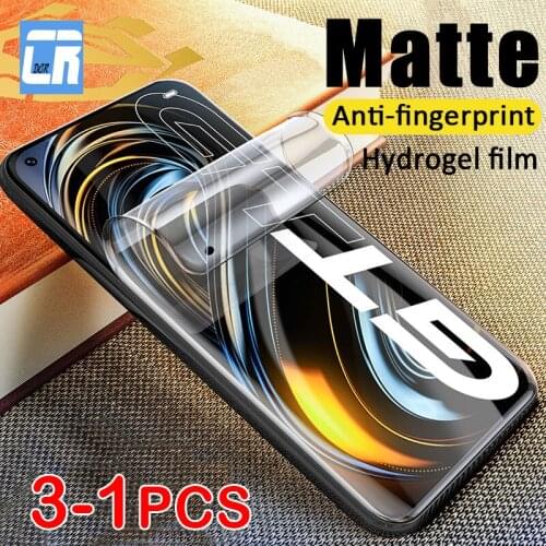 3-1Pcs No fingerprint Matte Screen Protector for Oppo Find X3 A94 A74 A72 Realme 8 GT Neo x7 Pro C25 C21 C11 Hydrogel Film