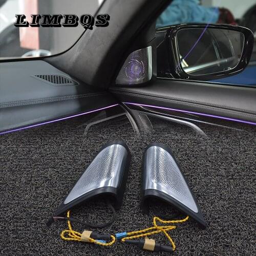 Car tweeter cover for BMW G11 auto audio speaker decor protective cover horn protection shell front door loudspeaker cover trim