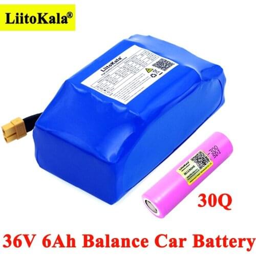 Liitokala 36V 6Ah INR18650-30Q 2 wheel electric scooter self balancing 18650 lithium battery pack for Self-balancing Fits