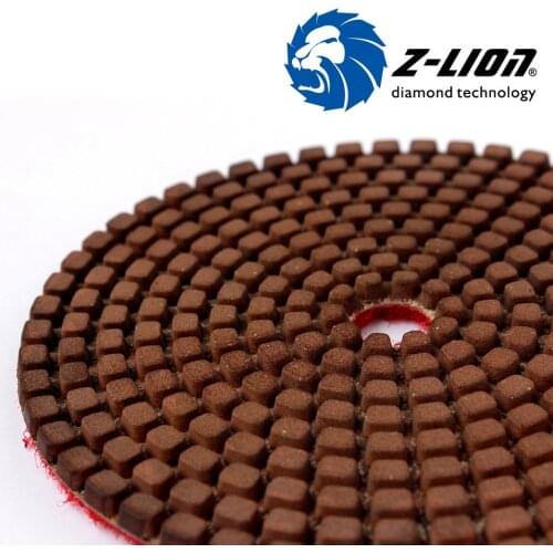 Z-lion Copper polishing pad 4" 5pcs/set for stone surface polishing sharp, 5set/package