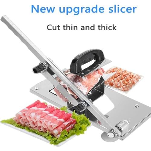 Commercial meat cutter Multi-function beef /mutton roll slicer Stainless steel manual vegetable/Chinese medicine cutting machine