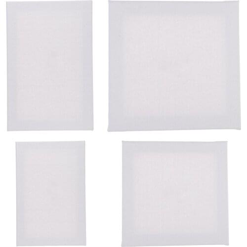 Plain White Square Blank Stretchy Canvas Board Wooden Frame For Artist Oil Painting Acrylic Painting