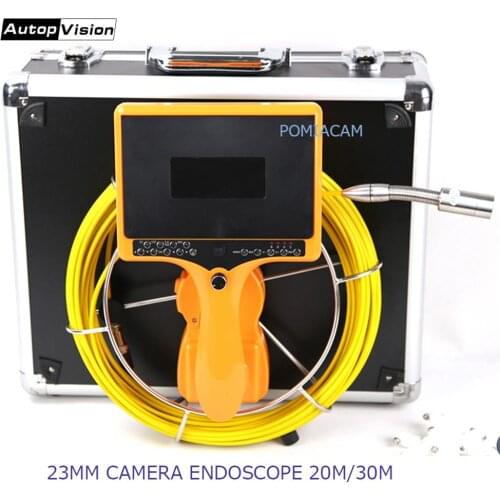 Handheld Pipe Sewer Inspection With counter 7'' Monitor Endoscope Camera 20m/30m Cable Industrial Snake Video Camera 7DH