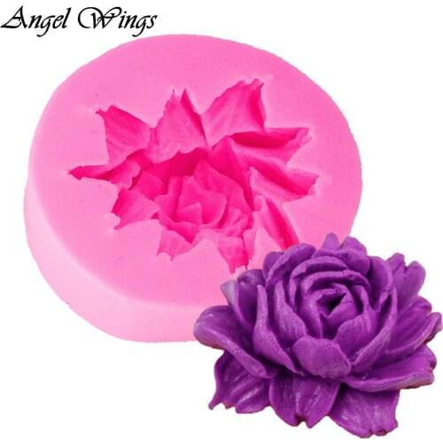 Chrysanthemum Cake Silicone Baking Mold Flower Cupcake Fondant Cake Decorating Tools Gumpaste Chocolate Soap Clay Molds F1336