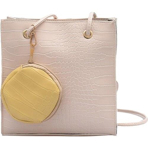 Bags for women 2020 Fashion Boho summer crocodile Leather White Mini Shoulder shopping bag Korean style Luxury Designer Handbag