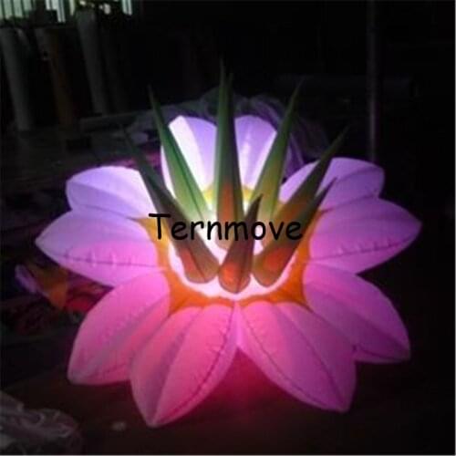 New designed led inflatable water lily,led lotus flower inflatable decoration,wedding decorate flowers