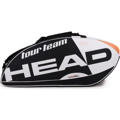 HEAD Tennis bags FOR 6 RACKETS sport accessories Sports backpack athletic bag black handbag
