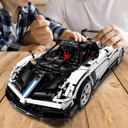 IN Stock 97900 Genuine Technic Huayra BC Roadster 1:8 Racing Car Model Building Blocks Bricks Toy for Boys Diy Christmas Gifts