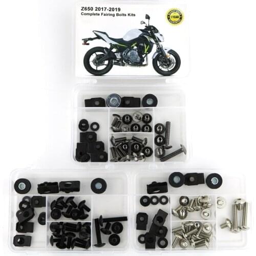 Fit For Kawasaki Z650 2017 2018 2019 Motorcycle Complete Full Fairing Bolts Kit Speed Nuts Motorcycle Side Covering Screws