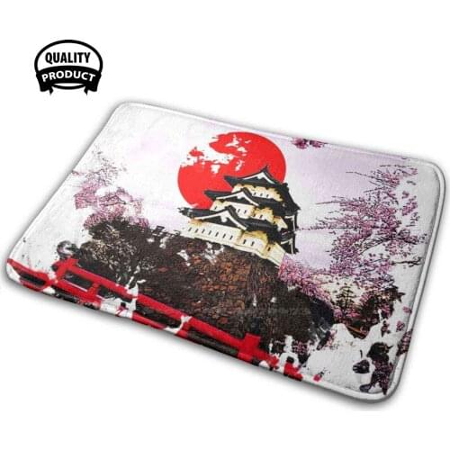 Japan Hirosaki Castle 3D Household Goods Mat Rug Carpet Cushion Japan Japanese Kyoto Tokyo Shrine Temple Origami Karate