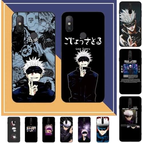 Japan Anime Jujutsu Kaisen Gojo Satoru Phone Case for Redmi Note 8 7 9 4 6 pro max T X 5A 3 10 lite pro