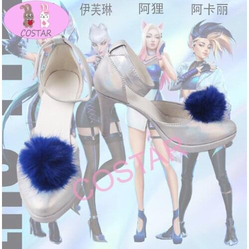 COSTAR LOL K/DA KDA Evelynn High Heels Cosplay Shoes For Women 2020 Hot Game