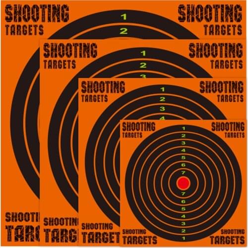 10PCS Tactical Airsoft Shooting Target Paper Rifle Pistol BB Gun Shooting Training Target Paper for Outdoor Shooting Practicing