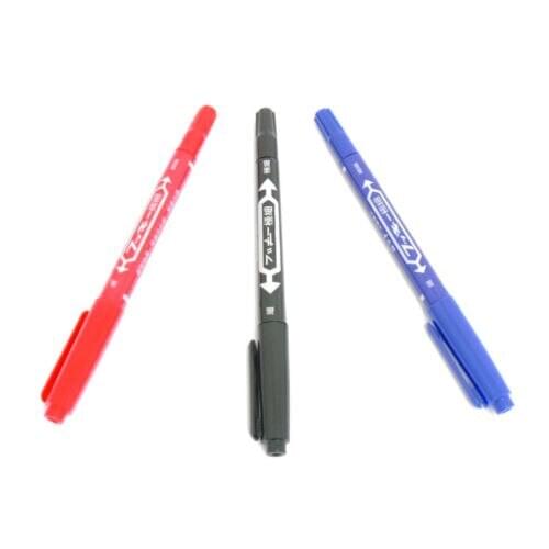 10x Dual-Tip Tattoo Skin Marker Piercing Marking Pen Scribe Tool Supply Surgical