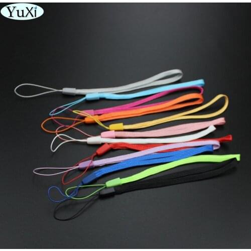 12x Short Colorful Hand Wrist Lanyard Strap For Mp3 4 USB Flash Drive key Keychain ID Badge Holder Mobile Phone Lanyard For wiiu
