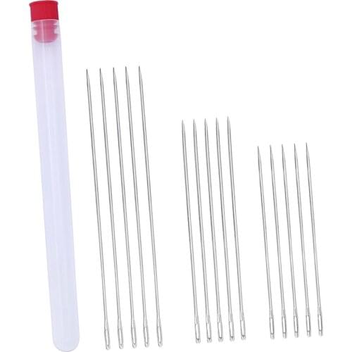15Pcs 89/100/150mm Long Needles Large Big Eye Sewing Quilting Tools
