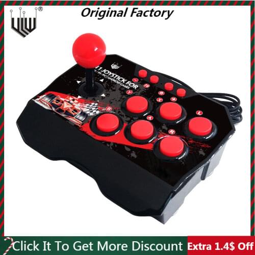 4 In 1 Arcade Fight Joystick For Switch PS3 Android TV Full Function Buttons USB Wired Plug And Play Fightstick