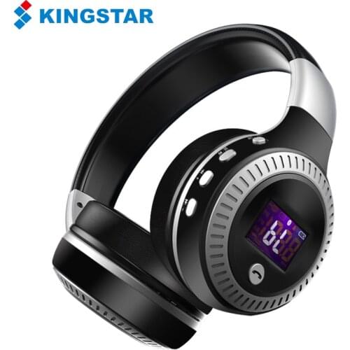 KINGSTAR B19 Wireless Headphones Bluetooth Headset Stereo Earphone with Microphone for Computer Phone Support TF Fm Radio