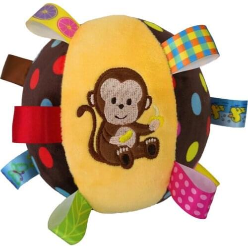 Baby Toys 0-36 Months Childrens Ring Bell Ball Baby Cloth Music Mobile Learning Toy Plush Educational Hand Grasp Rattle Ball