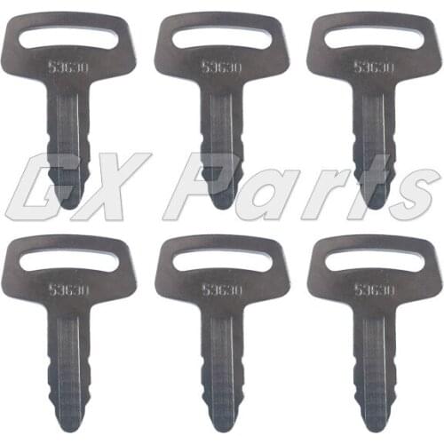 RC101-53630 (6) Ignition Key for Kubota K008 KX161-2 KX41H R310 R310B R400B R410 KH101 KH151 KH170