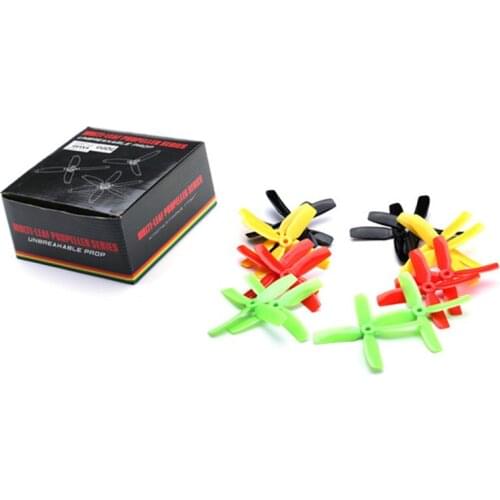 Best Deal 10 Pairs Kingkong 4x4x4 4040 4-Blade Propeller CW CCW for FPV Racer