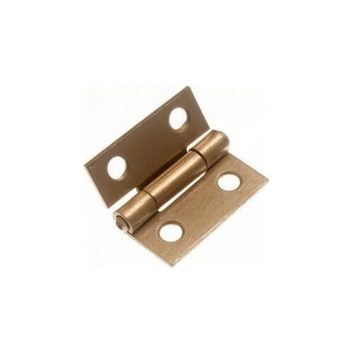 20 Pcs Mini Cabinet Drawer Butt Hinge copper gold small hinge 4 small hole 8*10 copper hinge With screws