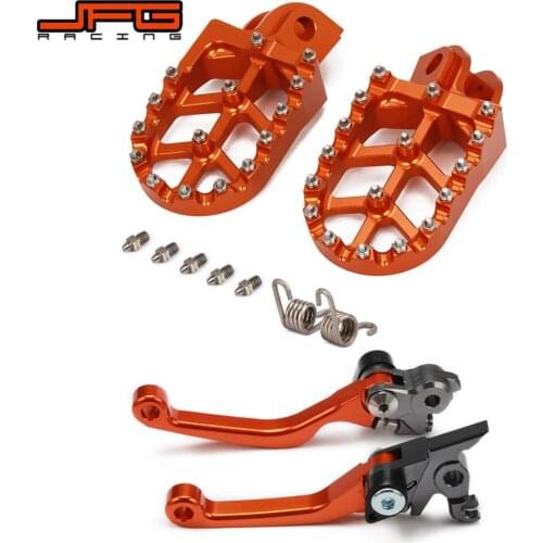 Motorcycle CNC Foot Pegs Pedals Footpegs And Brake Clutch Lever For KTM SX125 XC150 SX150 EXC200 2009-2013 SXF450 SX450 09-12
