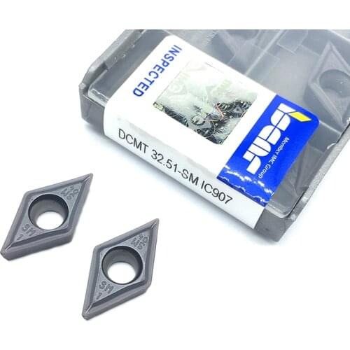 20PCS DCMT11T304 SM IC907 Internal Turning Tool dcmt 11t304 Carbide insert Lathe cutter Tool turning insert