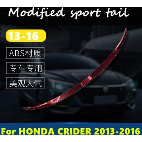 For HONDA CRIDER 2013-2016 Tail trim strip exterior special tail wing free punching wing Exterior decoration car Accessories