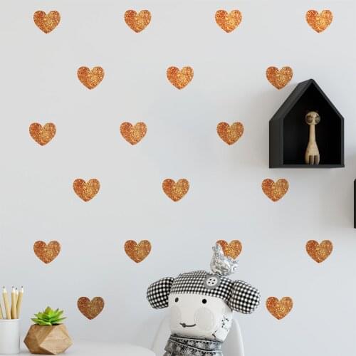 Heart stickers kids childern bedroom living room dormitory baby room decoration wall stickers creative love stickers wallpaper