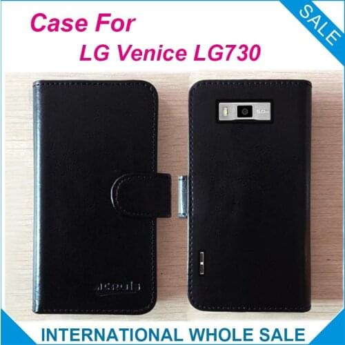 2015 High Quality New Original phone case for LG Venice LG730 Leather Case Flip Cover for LG Venice LG730 Case+tracking number
