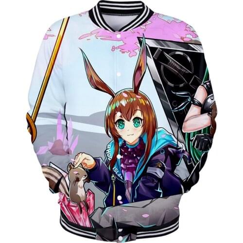 New product tomorrow Ark 3D hoodies digital cartoon character print universal baseball uniform hoodies