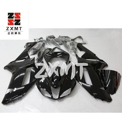 Motorcycle Panel Fairing Kit Bodywork Complete Plastic Full Set Fit For Kawasaki ZX-6R 2007-2008 6R 636 07 08 Vivid Gloss BlacK