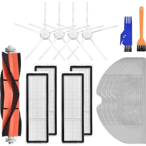 Main Roller Primary Brush Side Brushes Mops HEPA Filters Parts Accessories for Xiaomi Mijia 1C 1T Dreame F9 Robot Vacuum Cleaner