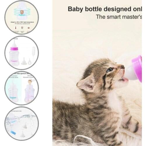 Portable 1 Set Easy-using Pet Milk Feeding Utensils Set Effortless Pet Milk Bottle Harmless for Puppy