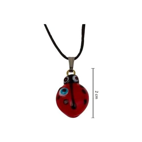 Glass Ladybug Necklace